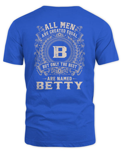 All Men Are Created Equal Cool Logo Shirt BETTY M1-60 / Unisex Standard T-Shirt / royal