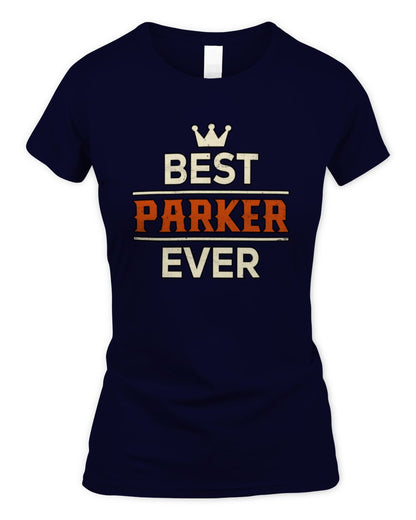Best Your Name With Crown Shirt PARKER M1-59 / Women's Standard T-Shirt / navy