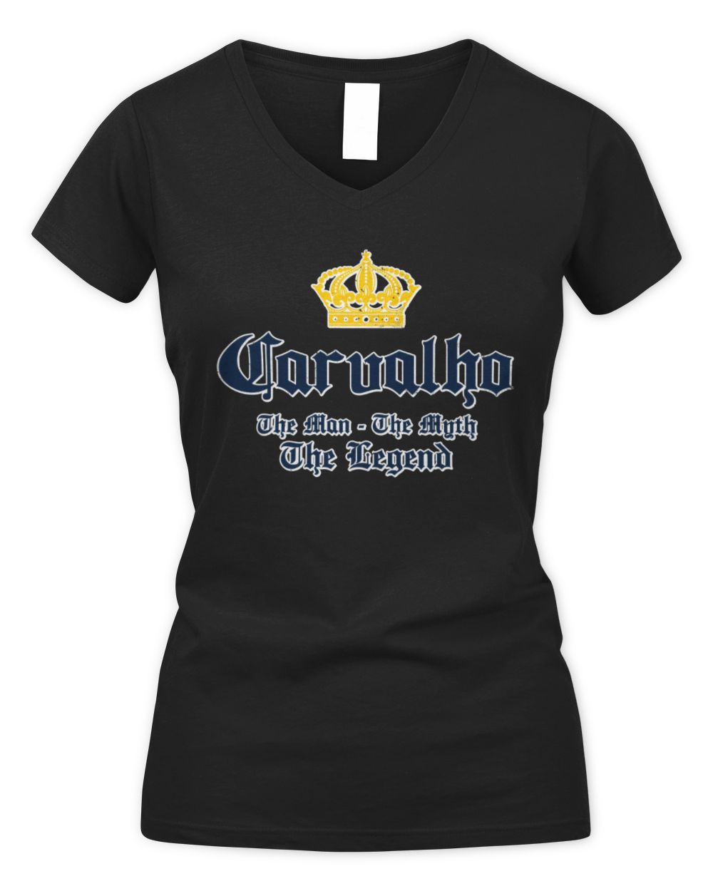The Man The Myth The Legend Corona Beer T-Shirt CARVALHO M1-S83 / Women's V-Neck T-Shirt / black