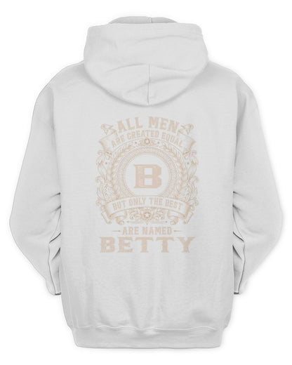 All Men Are Created Equal Cool Logo Shirt BETTY M1-60 / Unisex Hoodie / white