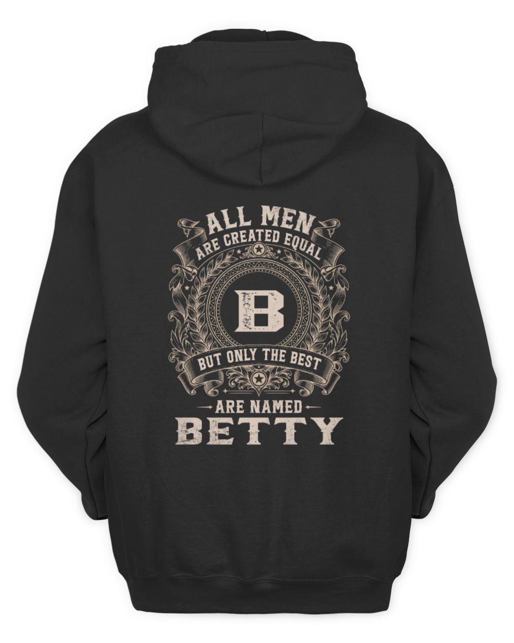 All Men Are Created Equal Cool Logo Shirt BETTY M1-60 / Unisex Hoodie / black