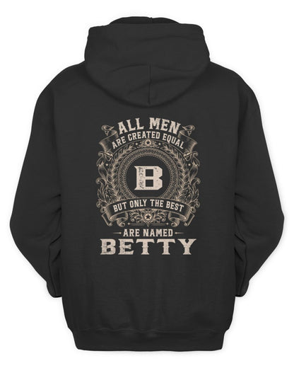 All Men Are Created Equal Cool Logo Shirt BETTY M1-60 / Unisex Hoodie / black