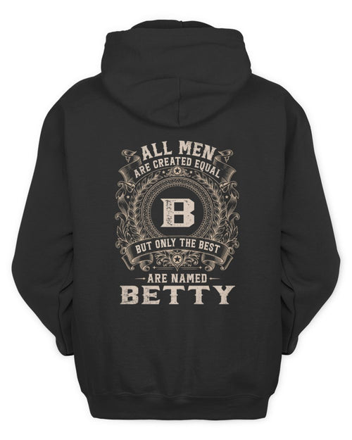All Men Are Created Equal Cool Logo Shirt BETTY M1-60 / Unisex Hoodie / black
