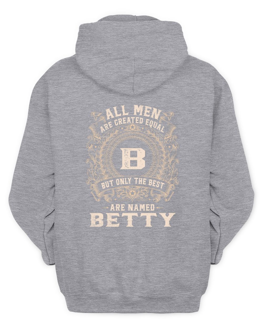 All Men Are Created Equal Cool Logo Shirt BETTY M1-60 / Unisex Hoodie / sport grey