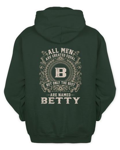 All Men Are Created Equal Cool Logo Shirt BETTY M1-60 / Unisex Hoodie / forest green