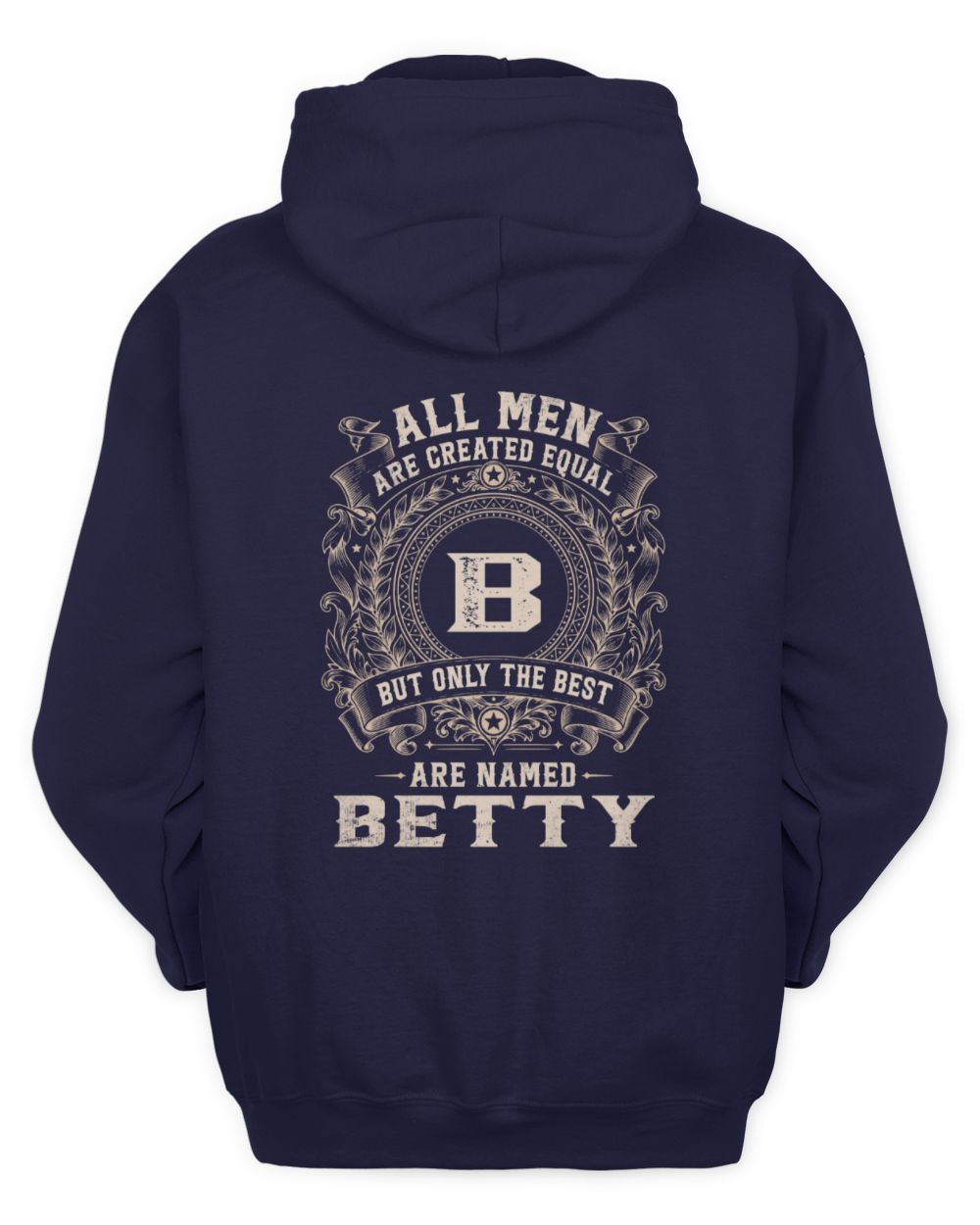 All Men Are Created Equal Cool Logo Shirt BETTY M1-60 / Unisex Hoodie / navy