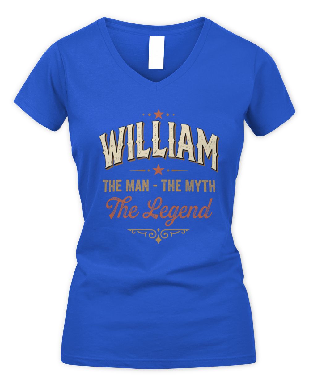 I'm Name I'm Not Rude I Just Have The Balls Funny T-Shirt WILLIAM M1-77 / Women's V-Neck T-Shirt / royal