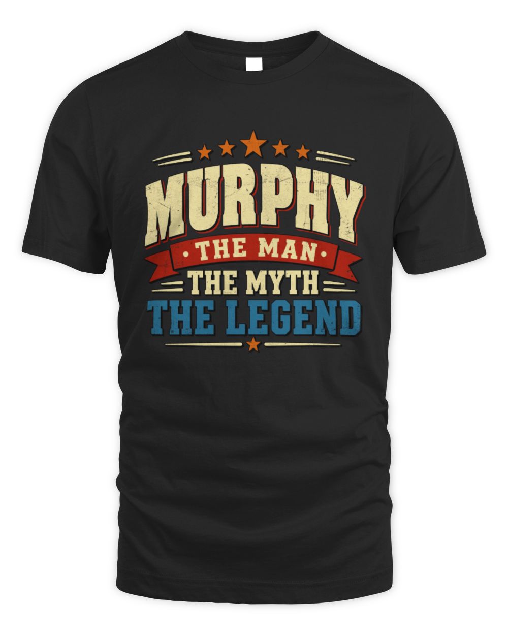 The Man The Myth The Legend Ribbon Vintage T-Shirt MURPHY M1-56 / Unisex Standard T-Shirt / black