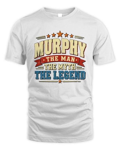 The Man The Myth The Legend Ribbon Vintage T-Shirt MURPHY M1-56 / Unisex Standard T-Shirt / white