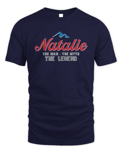 The Man The Myth The Legend Coors Light Beer T-Shirt NATALIE M1-S84 / Unisex Standard T-Shirt / navy