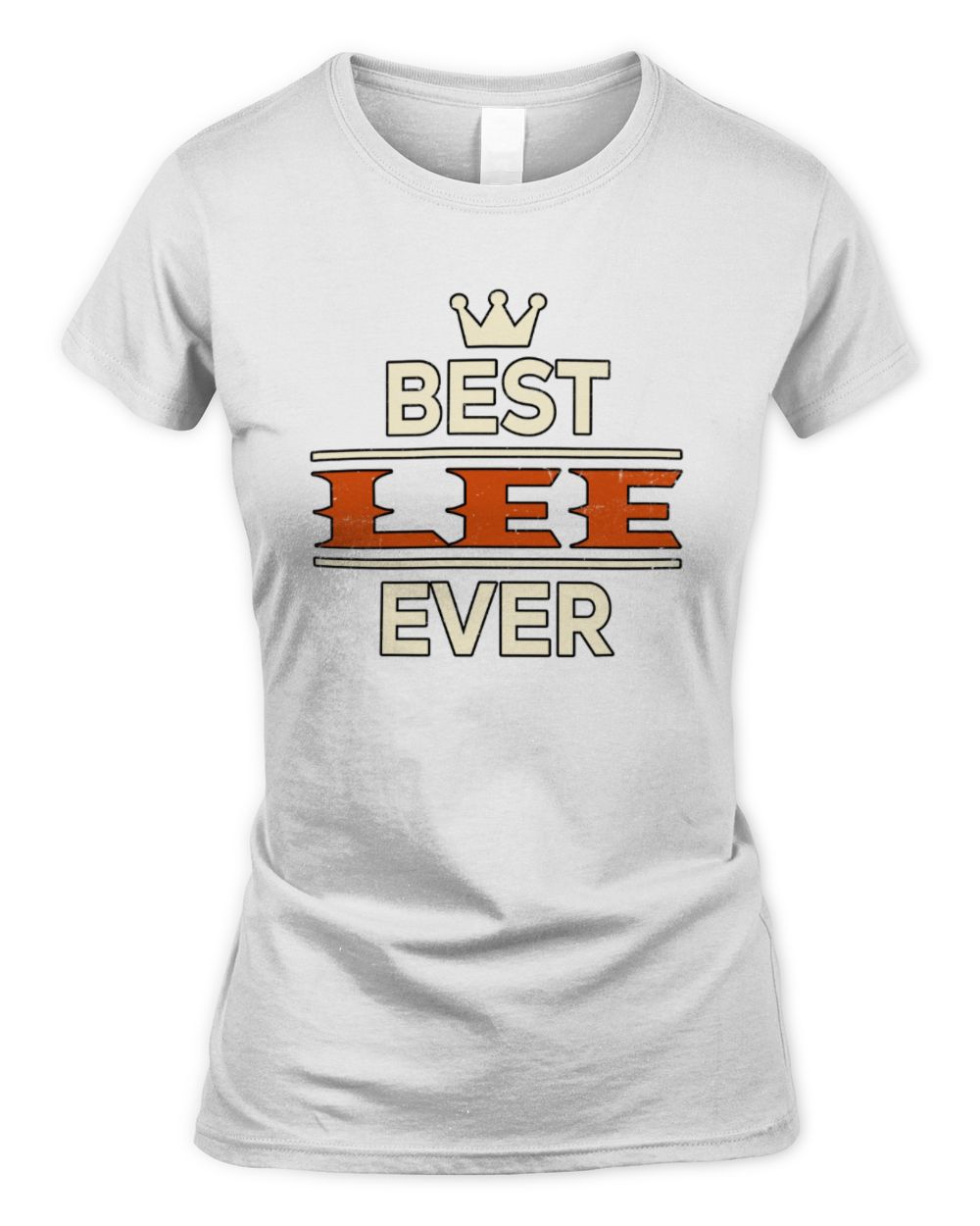 Best Your Name With Crown Shirt LEE M1-59 / Women's Standard T-Shirt / white