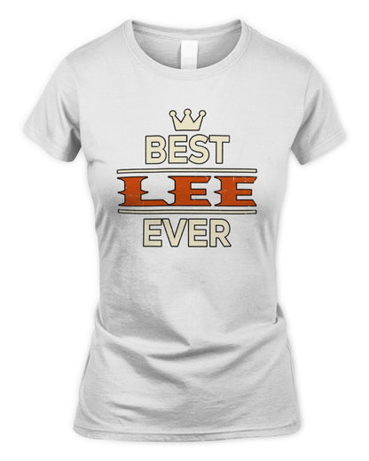 Best Your Name With Crown Shirt LEE M1-59 / Women's Standard T-Shirt / white