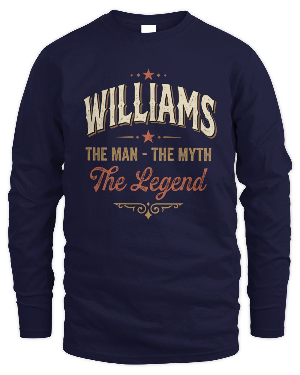 I'm Name I'm Not Rude I Just Have The Balls Funny T-Shirt WILLIAMS M1-77 / Men's Long Sleeved T-Shirt / navy