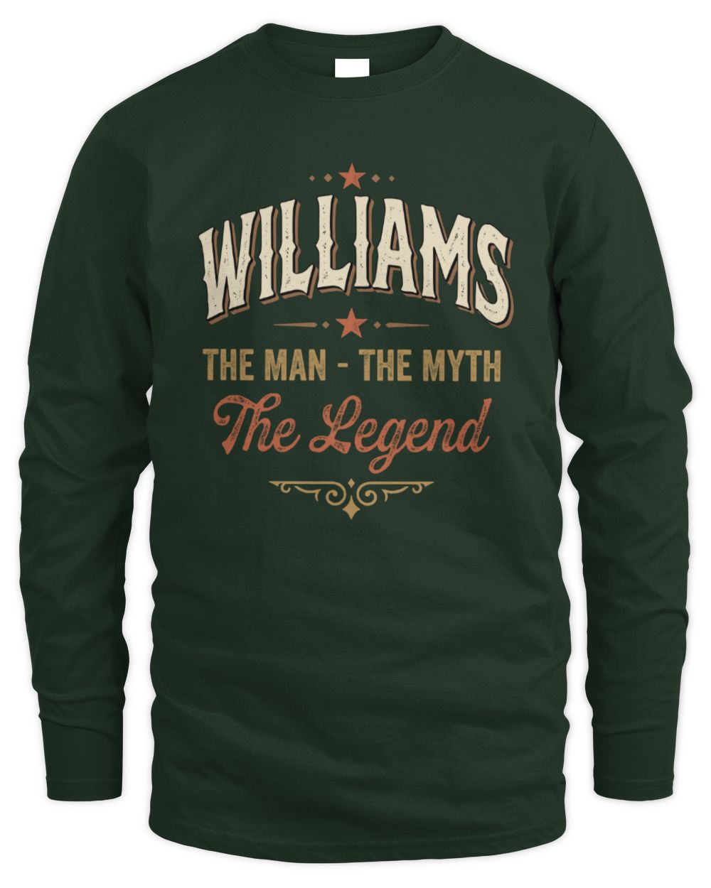 I'm Name I'm Not Rude I Just Have The Balls Funny T-Shirt WILLIAMS M1-77 / Men's Long Sleeved T-Shirt / forest green