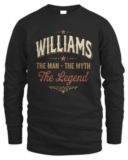 I'm Name I'm Not Rude I Just Have The Balls Funny T-Shirt WILLIAMS M1-77 / Men's Long Sleeved T-Shirt / black