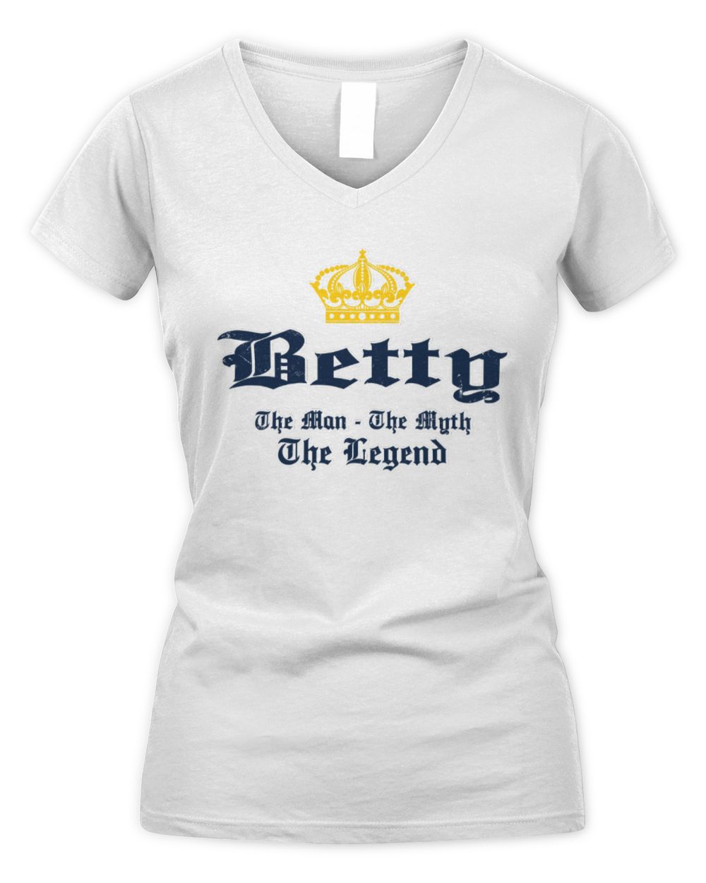 The Man The Myth The Legend Corona Beer T-Shirt BETTY M1-S83 / Women's V-Neck T-Shirt / white