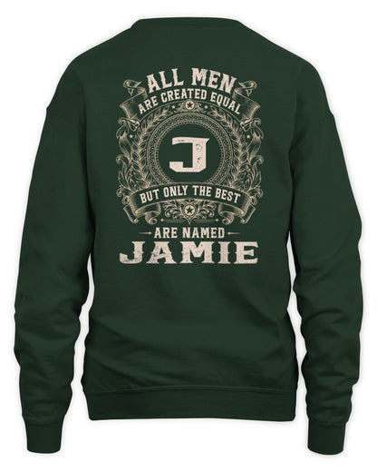 All Men Are Created Equal Cool Logo Shirt JAMIE M1-60 / Unisex Sweatshirt / forest green