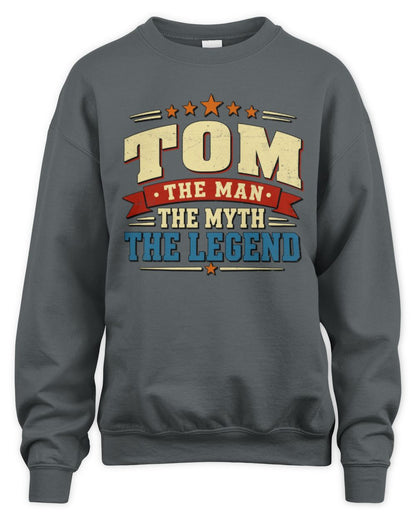 The Man The Myth The Legend Ribbon Vintage T-Shirt TOM M1-56 / Unisex Sweatshirt / charcoal