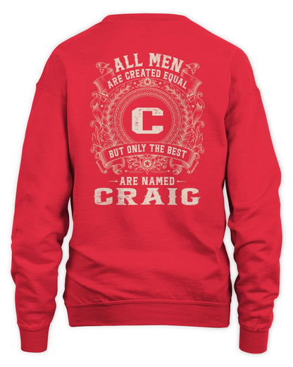 All Men Are Created Equal Cool Logo Shirt CRAIG M1-60 / Unisex Sweatshirt / red