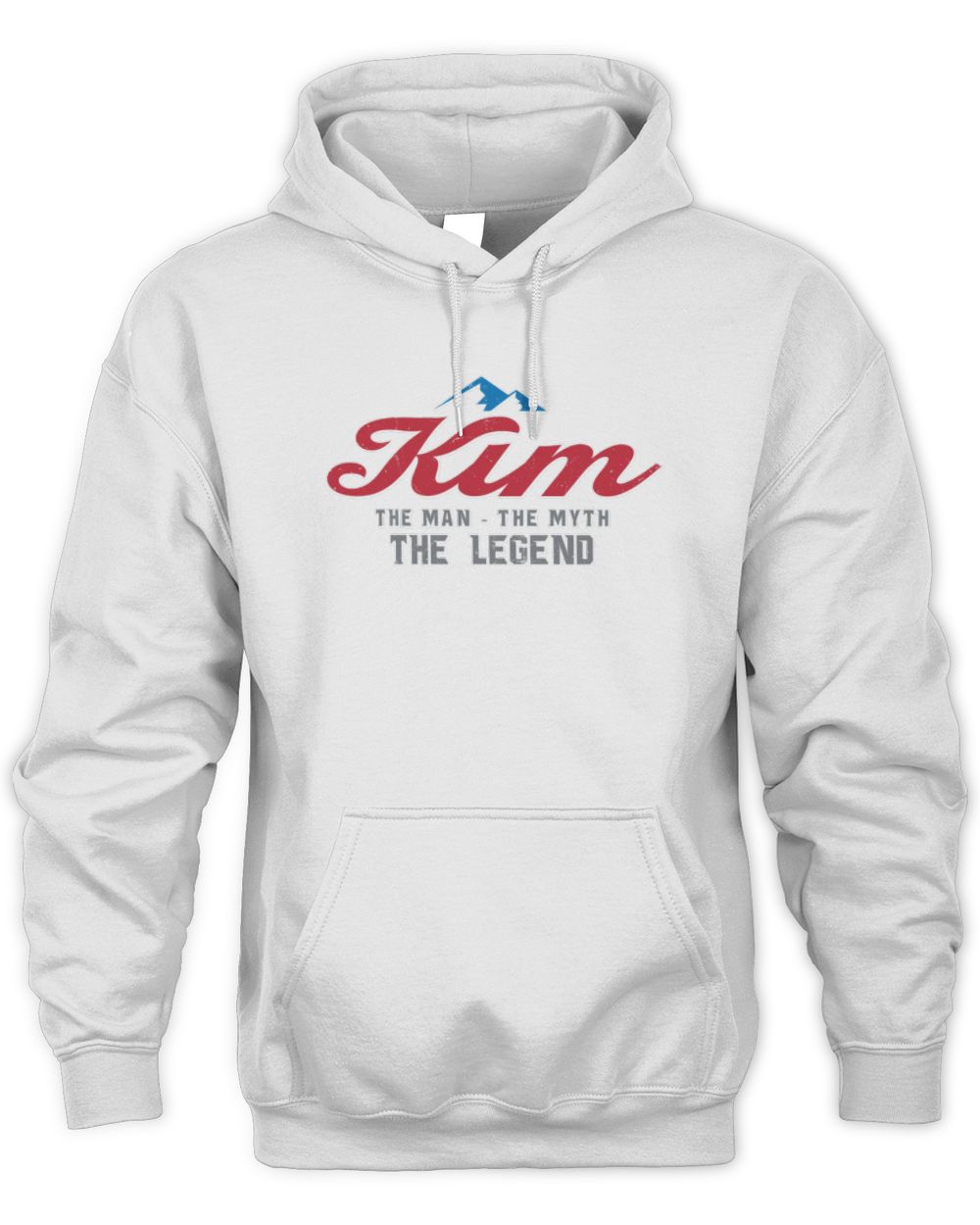The Man The Myth The Legend Coors Light Beer T-Shirt KIM M1-S84 / Unisex Hoodie / white