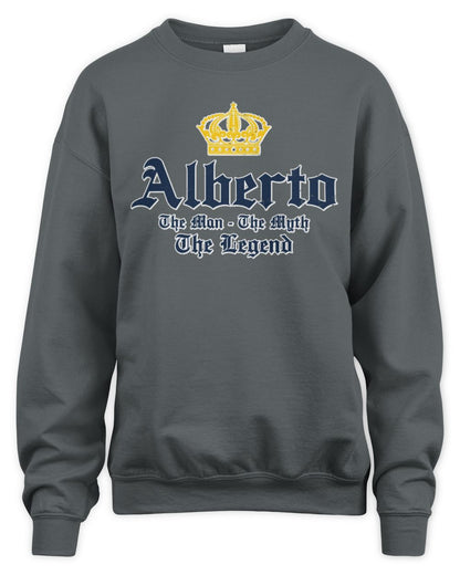 The Man The Myth The Legend Corona Beer T-Shirt ALBERTO M1-S83 / Unisex Sweatshirt / charcoal