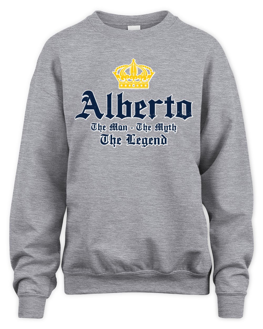 The Man The Myth The Legend Corona Beer T-Shirt ALBERTO M1-S83 / Unisex Sweatshirt / sport grey