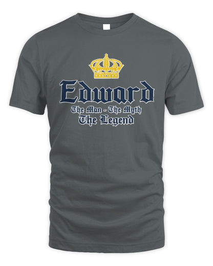 The Man The Myth The Legend Corona Beer T-Shirt EDWARD M1-S83 / Unisex Standard T-Shirt / charcoal