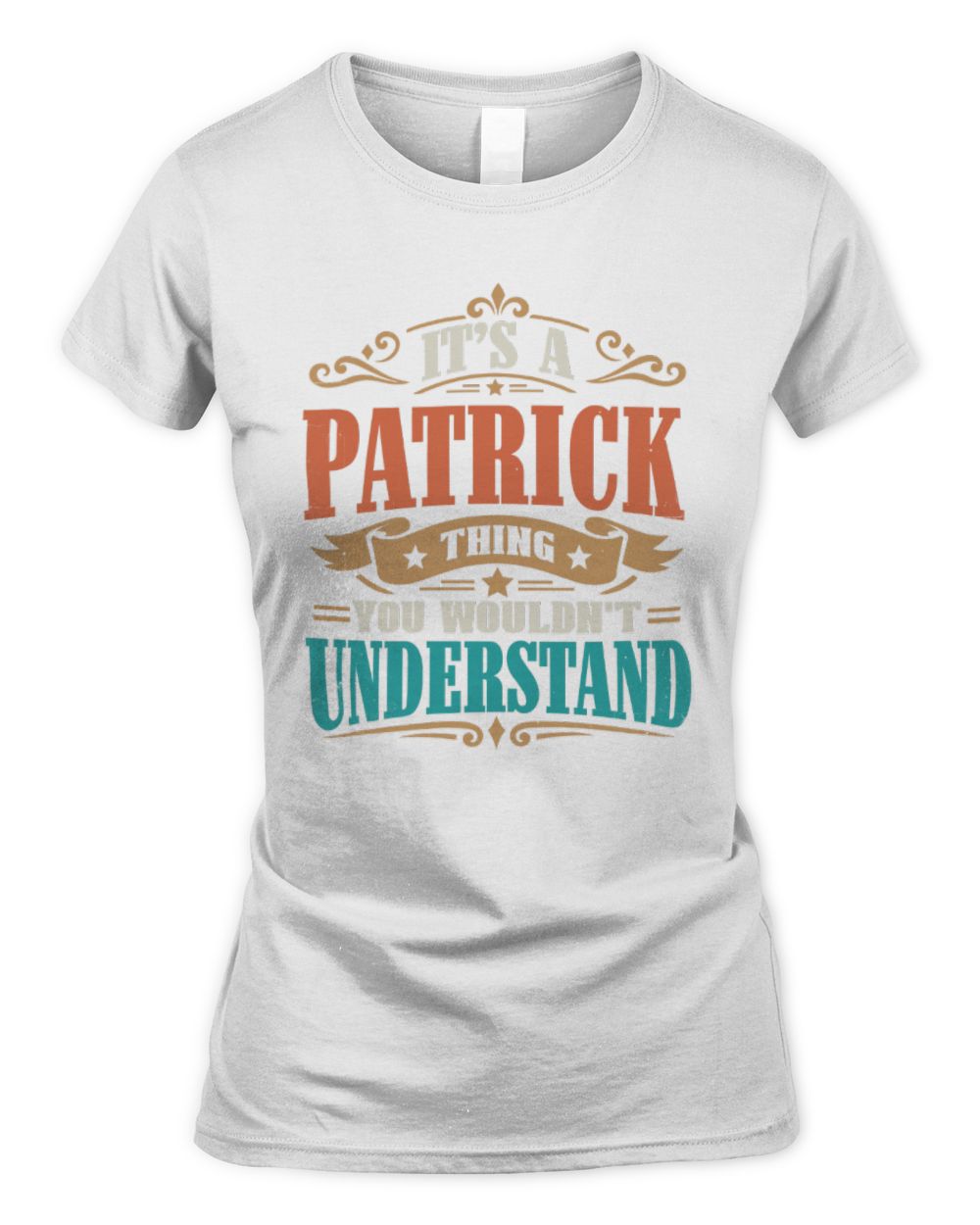 It’s a Name Thing Personalized Retro T-Shirt PATRICK M1-47 / Women's Standard T-Shirt / white