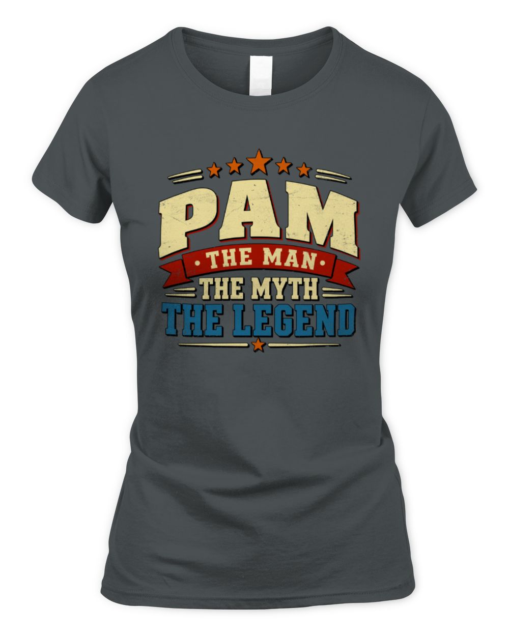 The Man The Myth The Legend Ribbon Vintage T-Shirt PAM M1-56 / Women's Standard T-Shirt / charcoal