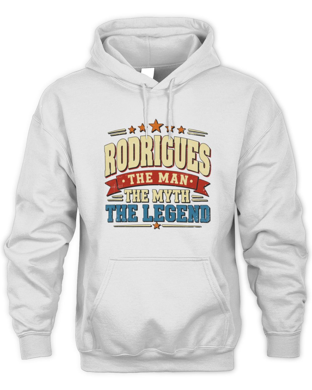 The Man The Myth The Legend Ribbon Vintage T-Shirt RODRIGUES M1-56 / Unisex Hoodie / white
