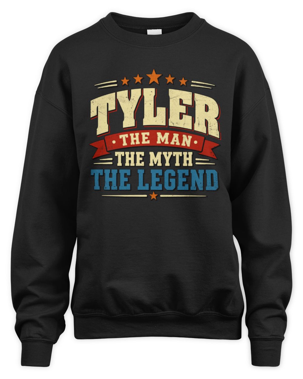 The Man The Myth The Legend Ribbon Vintage T-Shirt TYLER M1-56 / Unisex Sweatshirt / black