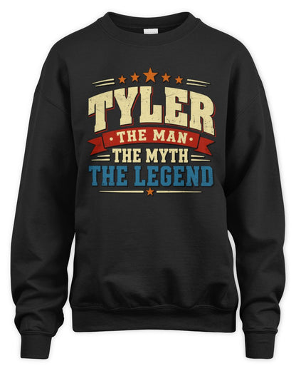 The Man The Myth The Legend Ribbon Vintage T-Shirt TYLER M1-56 / Unisex Sweatshirt / black