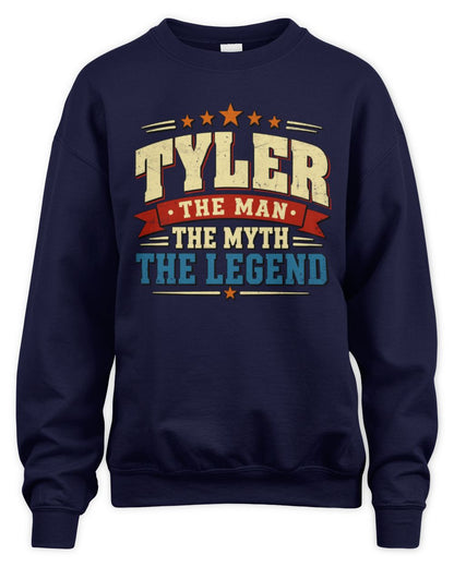The Man The Myth The Legend Ribbon Vintage T-Shirt TYLER M1-56 / Unisex Sweatshirt / navy