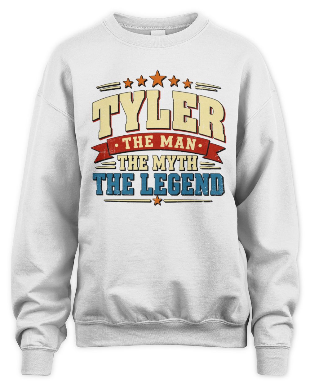 The Man The Myth The Legend Ribbon Vintage T-Shirt TYLER M1-56 / Unisex Sweatshirt / white