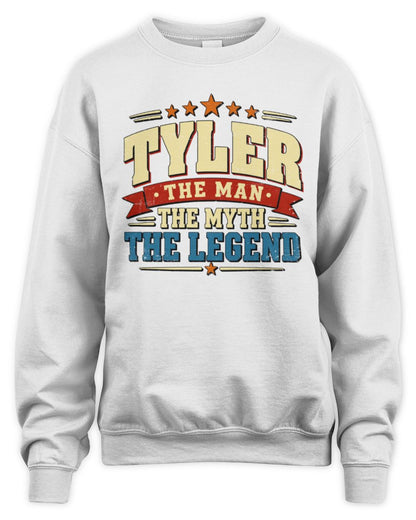 The Man The Myth The Legend Ribbon Vintage T-Shirt TYLER M1-56 / Unisex Sweatshirt / white