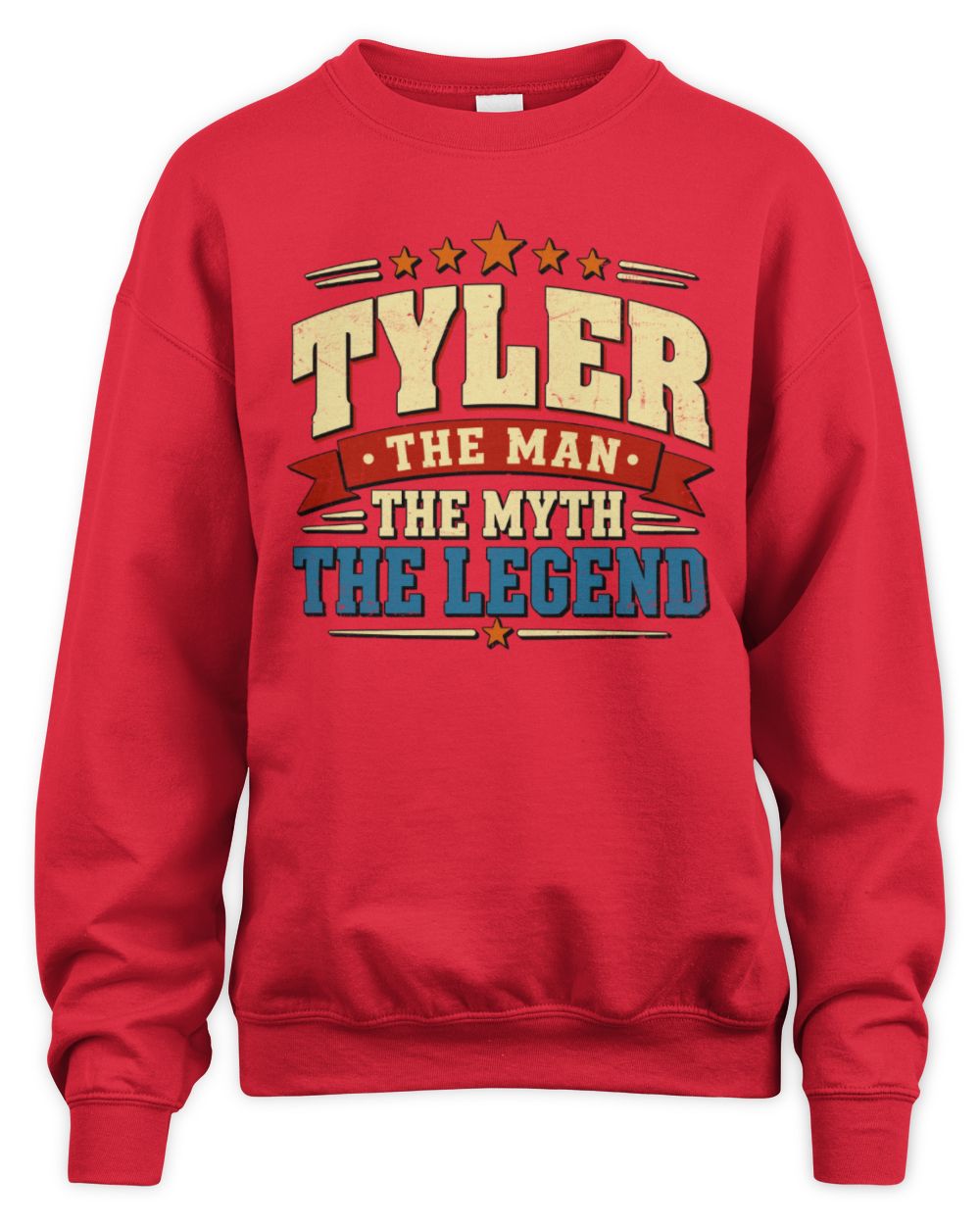 The Man The Myth The Legend Ribbon Vintage T-Shirt TYLER M1-56 / Unisex Sweatshirt / red