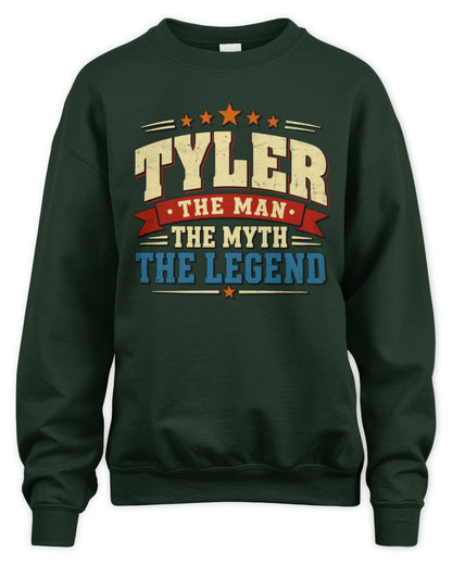The Man The Myth The Legend Ribbon Vintage T-Shirt TYLER M1-56 / Unisex Sweatshirt / forest green