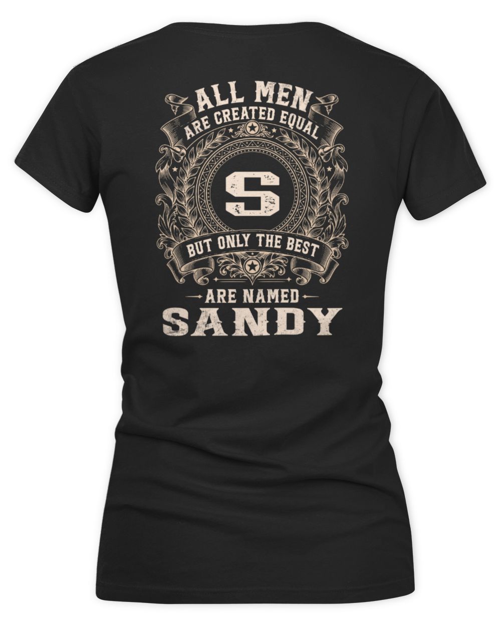 All Men Are Created Equal Cool Logo Shirt SANDY M1-60 / Women's V-Neck T-Shirt / black