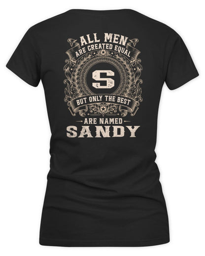 All Men Are Created Equal Cool Logo Shirt SANDY M1-60 / Women's V-Neck T-Shirt / black