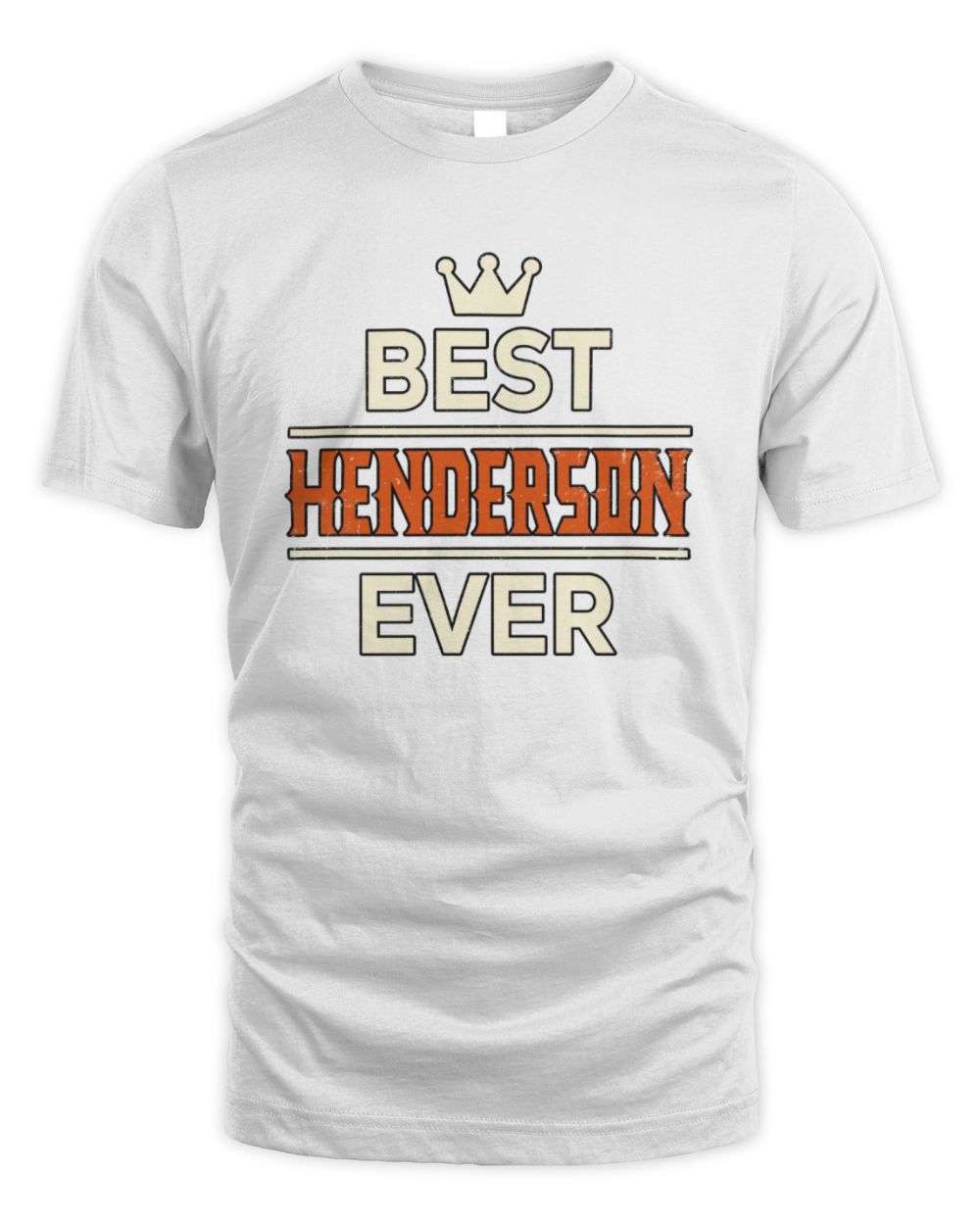 Best Your Name With Crown Shirt HENDERSON M1-59 / Unisex Standard T-Shirt / white