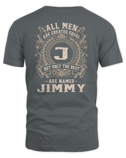 All Men Are Created Equal Cool Logo Shirt JIMMY M1-60 / Unisex Standard T-Shirt / charcoal