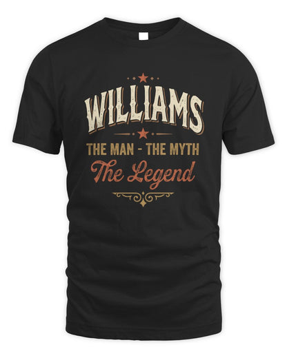 I'm Name I'm Not Rude I Just Have The Balls Funny T-Shirt WILLIAMS M1-77 / Unisex Standard T-Shirt / black