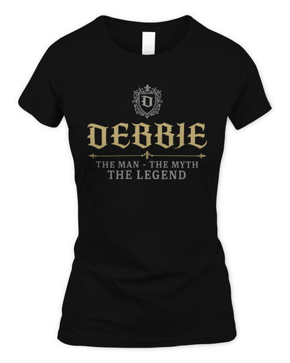 The Man The Myth The Legend Western Shirt DEBBIE M1-78 / Women's Standard T-Shirt / black