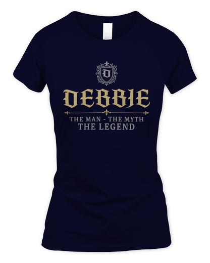 The Man The Myth The Legend Western Shirt DEBBIE M1-78 / Women's Standard T-Shirt / navy