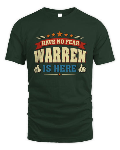 Have No Fear Your Name Is Here Cool Graphic T-Shirt WARREN M1-71 / Unisex Standard T-Shirt / forest green