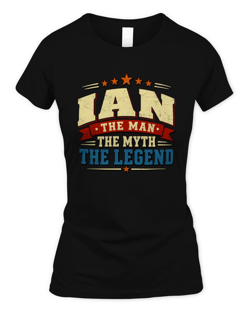 The Man The Myth The Legend Ribbon Vintage T-Shirt IAN M1-56 / Women's Standard T-Shirt / black