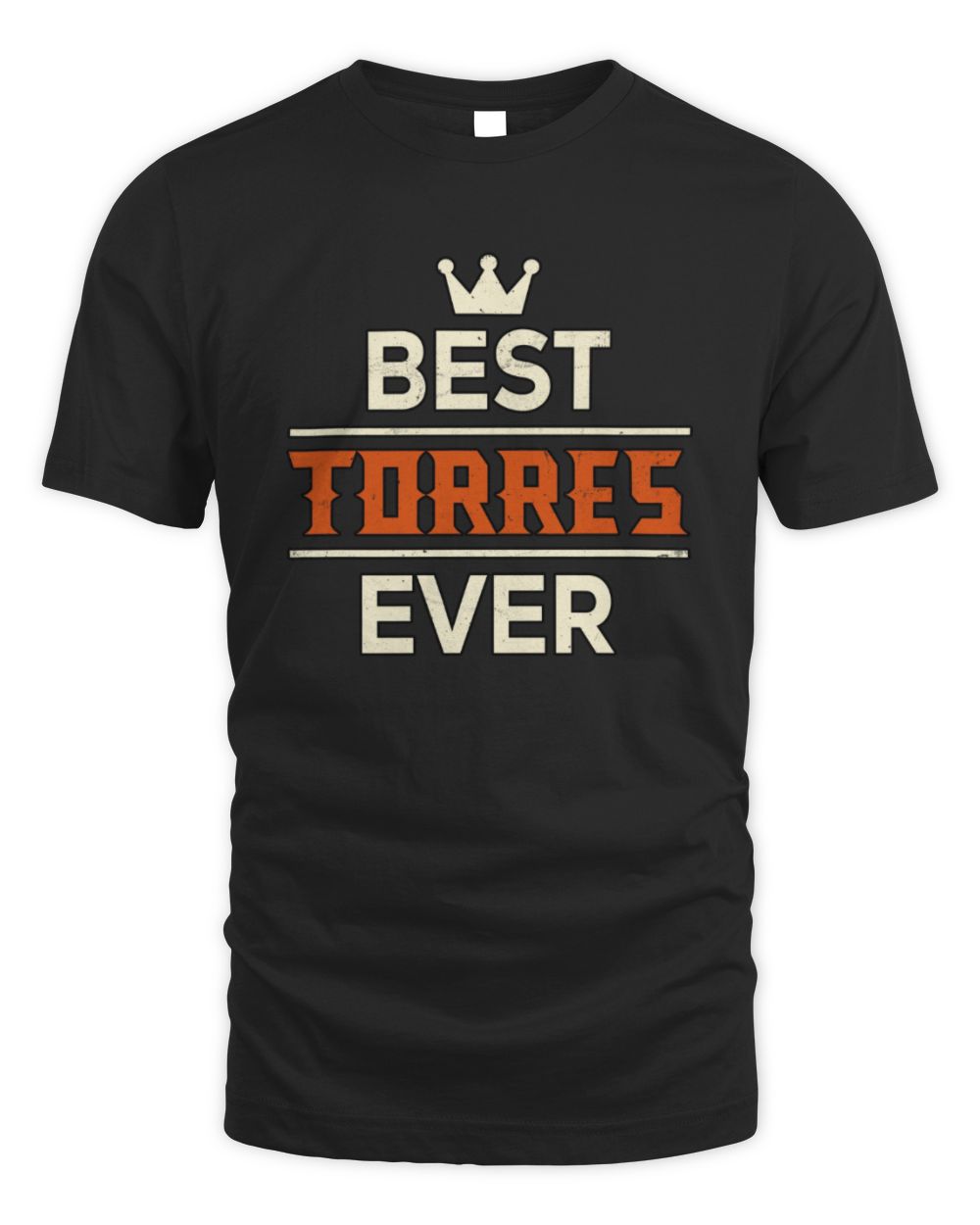 Best Your Name With Crown Shirt TORRES M1-59 / Unisex Standard T-Shirt / black