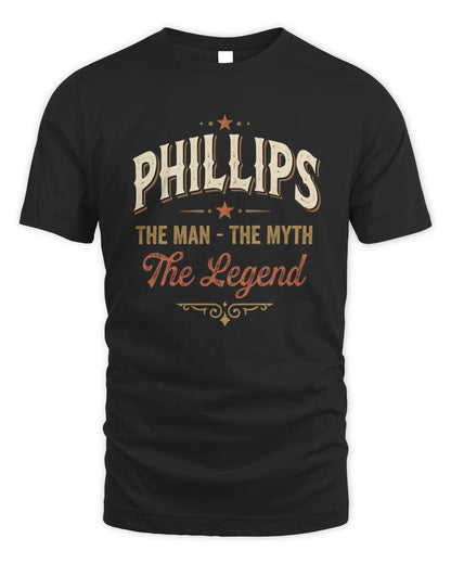 I'm Name I'm Not Rude I Just Have The Balls Funny T-Shirt PHILLIPS M1-77 / Unisex Standard T-Shirt / black