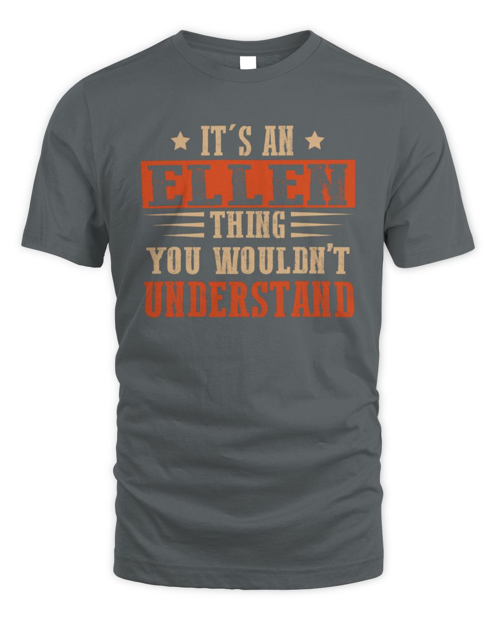 It's a Name Thing Personalized Funny Shirt ELLEN M1-51 / Unisex Standard T-Shirt / charcoal