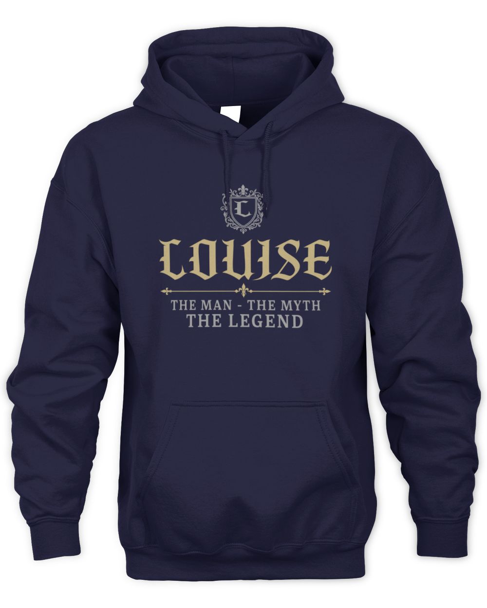 The Man The Myth The Legend Western Shirt LOUISE M1-78 / Unisex Hoodie / navy